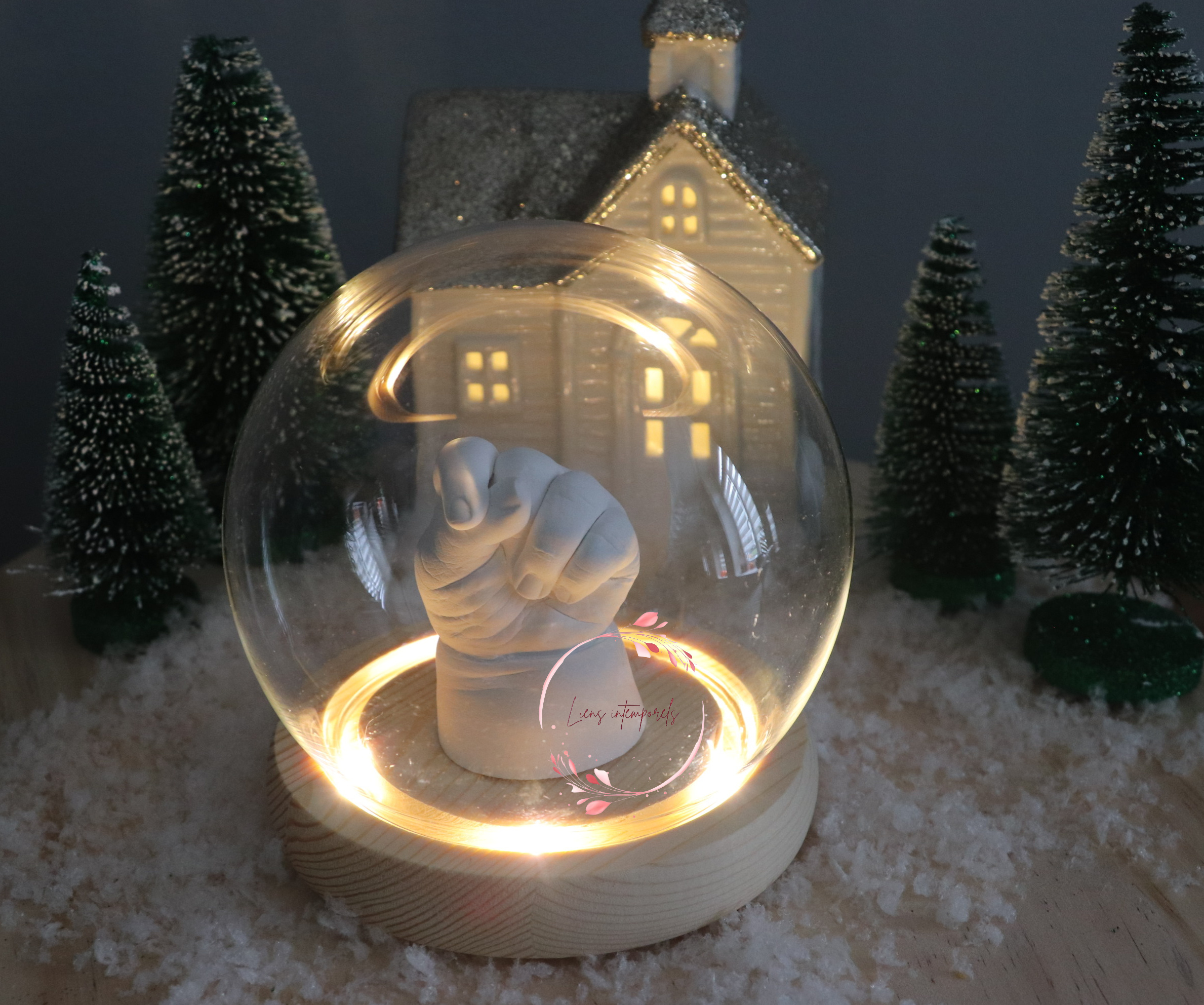 Boule Noel avec LED
